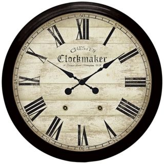 Chester Clockmaker 36" Round Wall Clock   #X7405