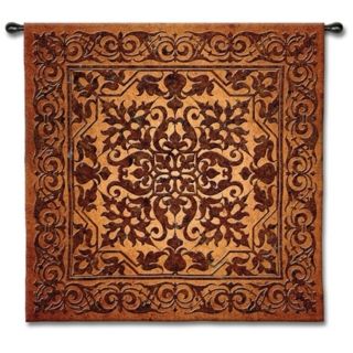Ironwork 53" Square Wall Tapestry   #J8704