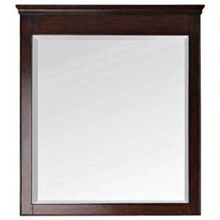 Avanity Windsor 38" High Walnut Wood Frame Wall Mirror   #V4889