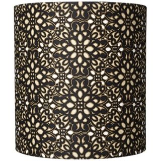 Floral Medallions Fabric Shade 11.5x11.5x12.5 (Spider)   #V4686