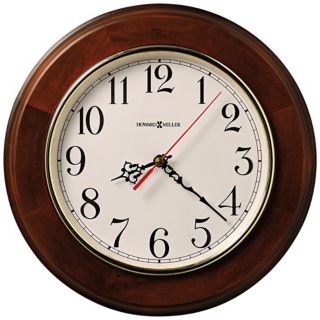 Howard Miller Brentwood 11 1/2" Wide Cherry Wall Clock   #X5323