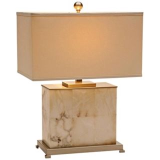 Raschella Marble and Nickel Table Lamp   #W9929