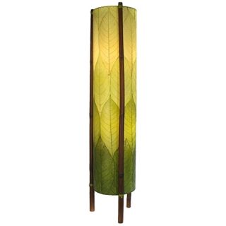 Eangee Hue Series Green Cocoa Leaves Tower Floor Lamp   #M2152