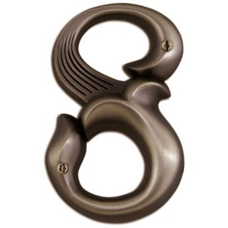 Alhambra Aged Bronze Finish House Number 8   #P2158