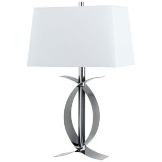 Cecina Chrome and Metallic Bronze Table Lamp   #P6492