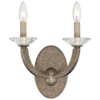 Forum Gold Dust 2 Light 11" High Candle Savoy House Sconce   #W5780