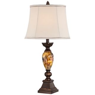 Kathy Ireland Home Mulholland 30" Marbleized Table Lamp   #W6543