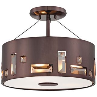 George Kovacs Bling Bang 12 1/4" Chocolate Ceiling Light   #W1310