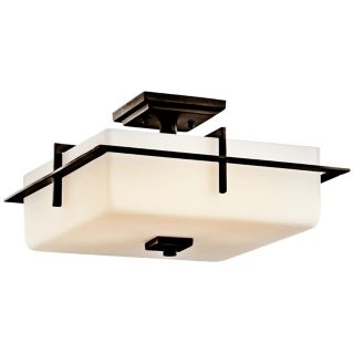 Kichler Caterham 15" Wide Glass Flushmount Ceiling Light   #V8437