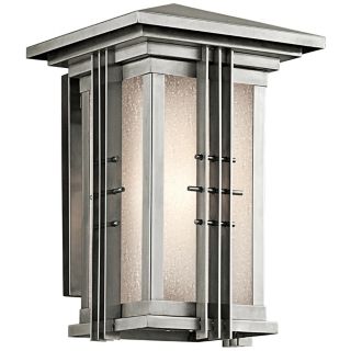 Portman Square Stainless Steel 14" High Outdoor Wall Light   #M6442