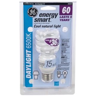 15 Watt Daylight 6500K CFL Twist ENERGY STAR Light Bulb   #35221