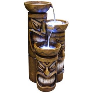 Three Tier LED Tiki Head Fountain   #X3682