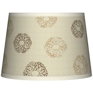 Sand Medallion Tapered Lamp Shade 10x12x8 (Spider)   #K7496 T8193