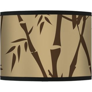 Earth Bamboo Opaque Giclee Lamp Shade 13.5x13.5x10 (Spider)   #37869 H8496