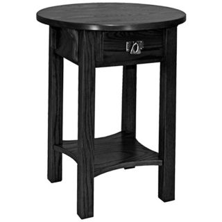 Leick Furniture Anyplace Slate Finish Round Side Table   #P5254