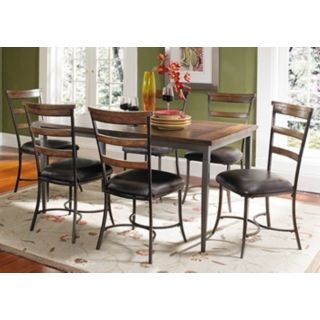 Hillsdale Cameron Rectangle Ladder Back 7 Piece Dining Set   #V9706