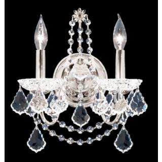 James R.  Moder 14" High Crystal Wall Sconce   #80739