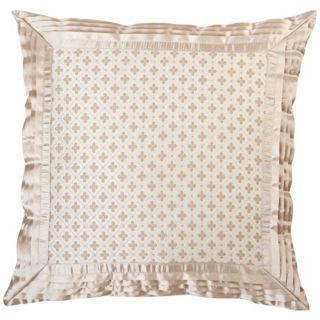 Lumina Satin Trim 18" Square Decorative Pillow   #V9928
