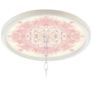 Gentle Rose 16" Wide 1" Opening White Ceiling Medallion   #G8213 G7721