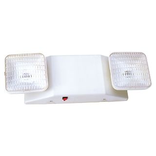 White Emergency Light with Remote Capacity   #42685