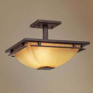 Lineage Collection Mission 15 1/2" Wide Ceiling Light   #33314