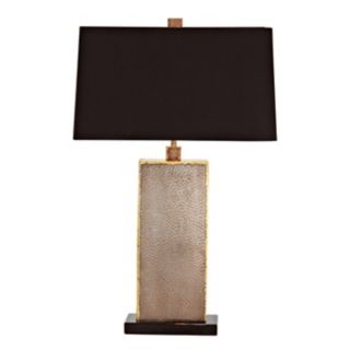 Graham Natural Iron Brass and Marble Table Lamp   #M6073