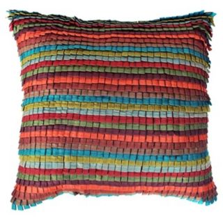 Tabs Bright 22" Square Down Insert Accent Pillow   #X1739
