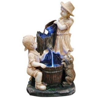 Tiered LED Children Playing Fountain   #X3685