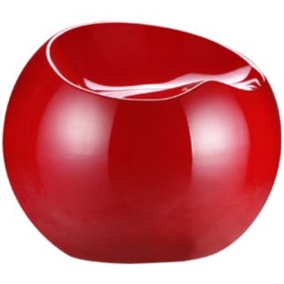Zuo Drop Stool Collection Red Contemporary Chair   #G4036