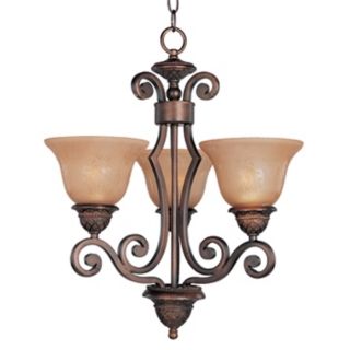 Symphony Collection Three Light Bronze Chandelier   #18721