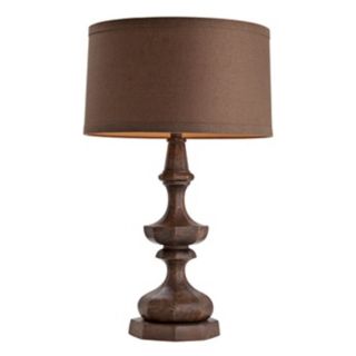 Ellington Gray Weathered Wood Table Lamp   #M6056