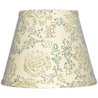 Cream with Olive Print Shade 10x18x13 (Spider)   #W0178