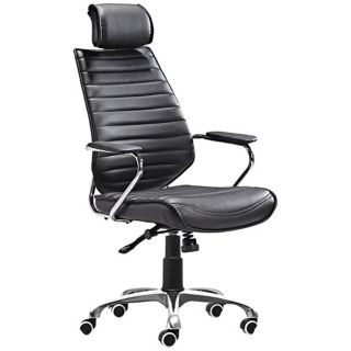 Zuo Enterprise Collection High Back Black Office Chair   #V7450
