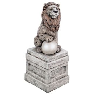 Castle Lion on Base Right Facing Garden Accent   #30950