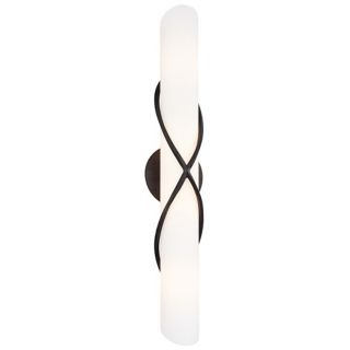 Roxberg Graphite 26" Wide Provence Glass Bath Light   #96459