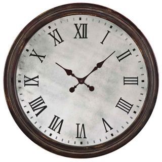 Uttermost Marshall 28" Wide Walnut Wall Clock   #X4341