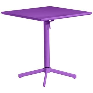 Zuo Big Wave Purple Square Outdoor Folding Table   #Y8958