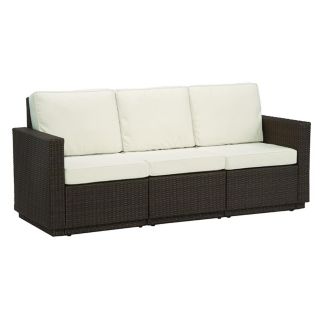 Riviera Brown Stone 3 Cushion Outdoor Sofa   #T1326