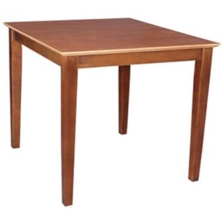 Solid Wood 30" Square Cinnamon Shaker Leg Table   #Y5460