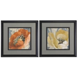 Spring Poppies 31" Square Uttermost Wall Art   #X1176