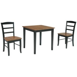 Combo Wood Finish Dining Table and Madrid Chairs Set   #U4329