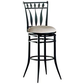 Hillsdale Hudson Black Swivel 30" High Bar Stool   #K8970