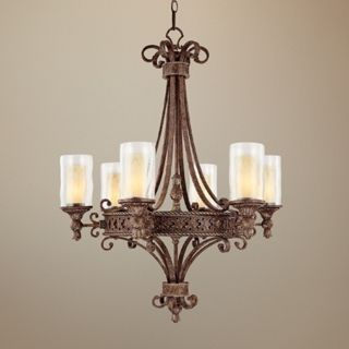 Squire Collection Crusted Umber Finish 6 Light Chandelier   #T3290