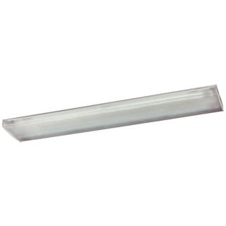 Clear Acrylic Utility Light 48" Wide Ceiling Fixture   #H8947