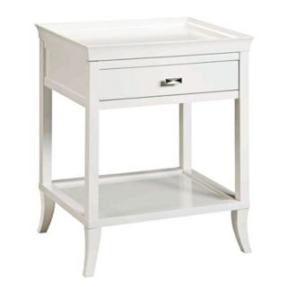 White Serving Tray Side Table   #H8573