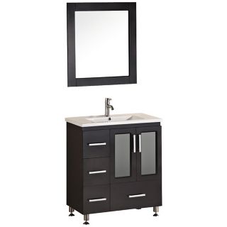 Stanton Dark Espresso 31 1/2" Drop In Sink Vanity Set   #W7679