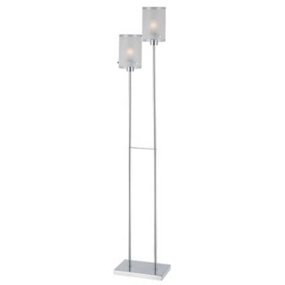 Lite Source Baleno Two Tier Frosted Glass Floor Lamp   #K6566