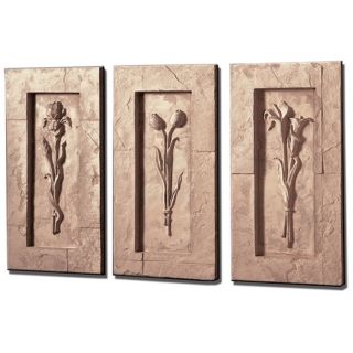 Florals Framed Set of 3 Wall Art Pieces   #M0254