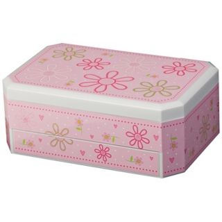 Mele & Co. Rose Girl's Glitter DaisyJewelry Box   #T1193