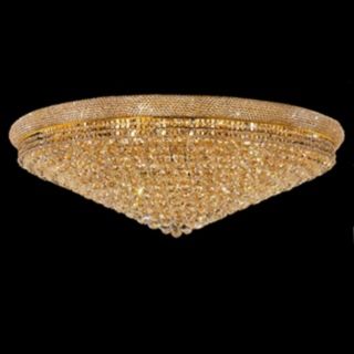 Primo Royal Cut Crystal and Gold 48" Wide Ceiling Light   #Y3749
